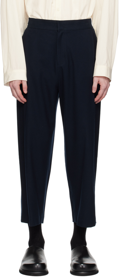Amomento Navy Snap Garconne Trousers