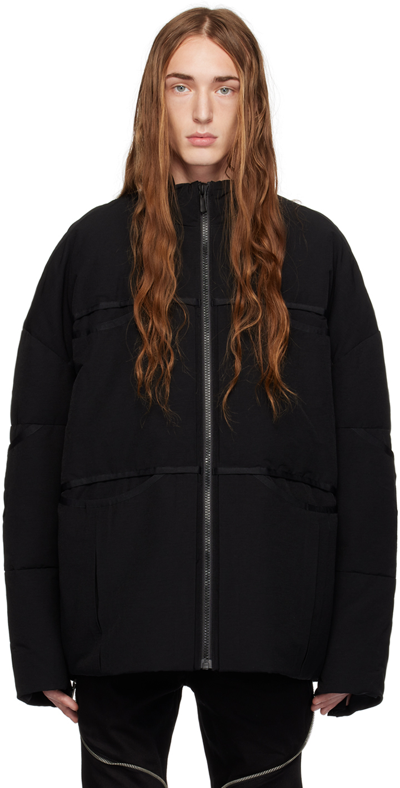 A. A. Spectrum Black Seekers Down Jacket In Black Cloud