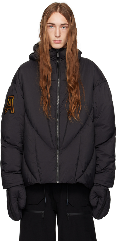 A. A. Spectrum Black Goldan Down Jacket In Black Cloud