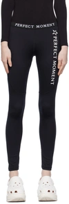 Perfect Moment Black Thermal Leggings In Black