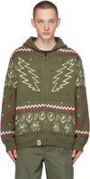 THISISNEVERTHAT GREEN ICONOGRAPHY SWEATER