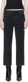 6397 BLACK WASHED TROUSERS