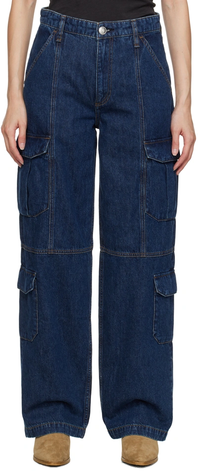 Rag & Bone Navy Cailyn Jeans In Ari