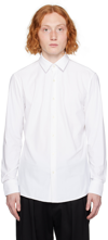 Hugo Boss Slim-fit Shirt In Linen With Spread Collar In White