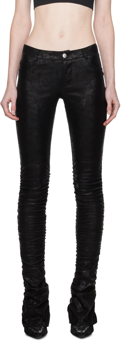 Misbhv Faux Leather Pant In Black