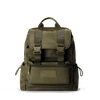 Dagne Dover Brooklyn Flap Top Backpack In Dark Moss In Dark Moss