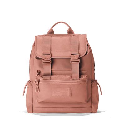 Dagne Dover Brooklyn Flap Top Backpack In Warm Dust