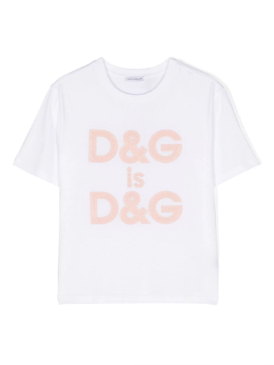 Dolce & Gabbana T-shirt Con Logo In White
