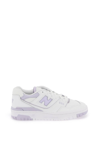New Balance 550 Sneakers In White,purple
