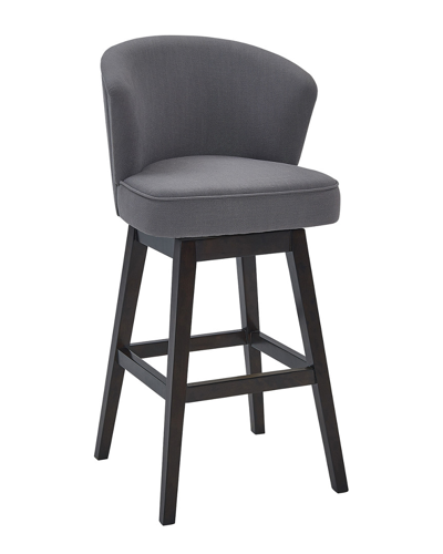 Armen Living Brandy 30in Bar Height Wood Swivel Barstool