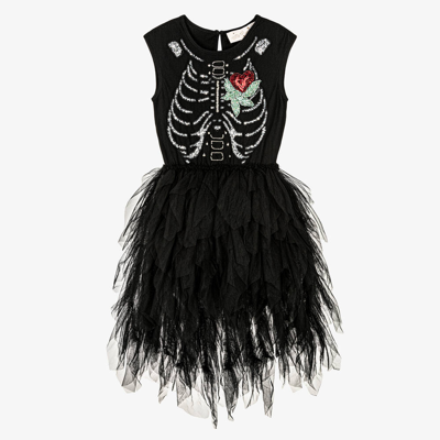 Tutu Du Monde Kids'  Girls Black Skeleton Tutu Dress