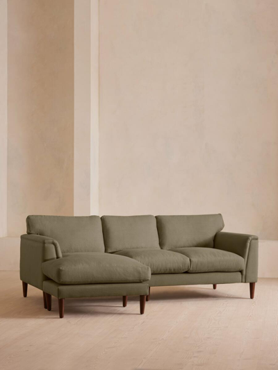 Soho Home Reya Chaise-end Sofa In Green