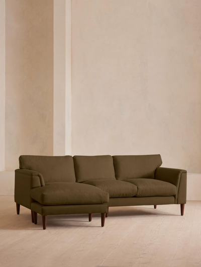 Soho Home Reya Chaise-end Sofa In Green