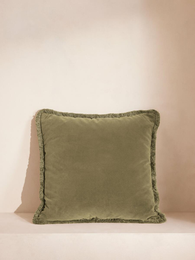 Soho Home Lichen Green Margeaux Large Square Cushion