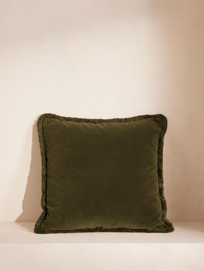 Soho Home Margeaux Large Square Cushion In Green