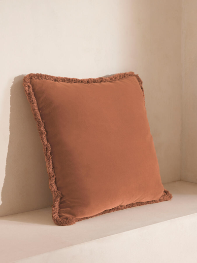 Soho Home Margeaux Large Square Cushion In Brown