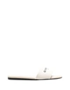 Givenchy Logo-print Canvas Sliders In Marrone
