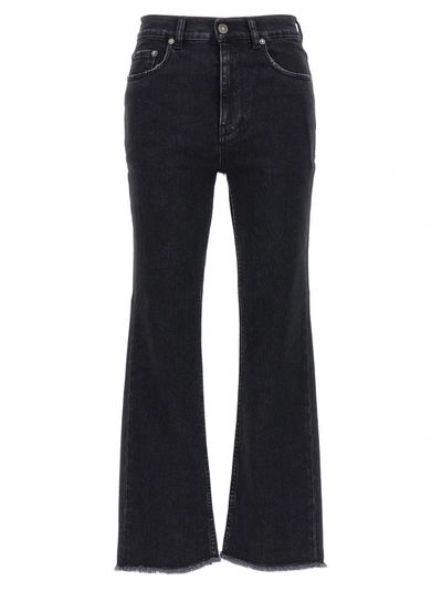 Golden Goose Cropped Straight-leg Jeans In Black