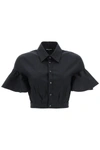 DSQUARED2 DSQUARED2 CROPPED COTTON SHIRT