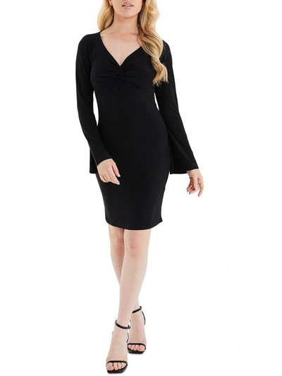 Quiz Womens Causal Mini Sheath Dress In Black