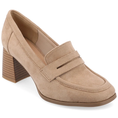 Journee Collection Collection Women's Tru Comfort Foam Wide Width Malleah Pumps In Beige