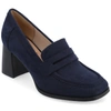 Journee Collection Collection Women's Tru Comfort Foam Wide Width Malleah Pumps In Navy