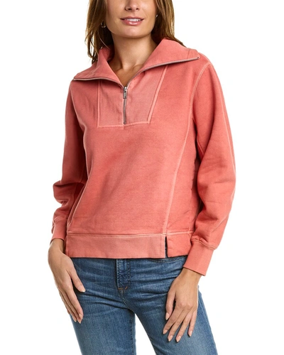 Alex Mill Crosby 1/2-zip Pullover In Pink