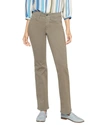 Nydj Marilyn High Rise Straight Jeans In Ripe Olive In Green