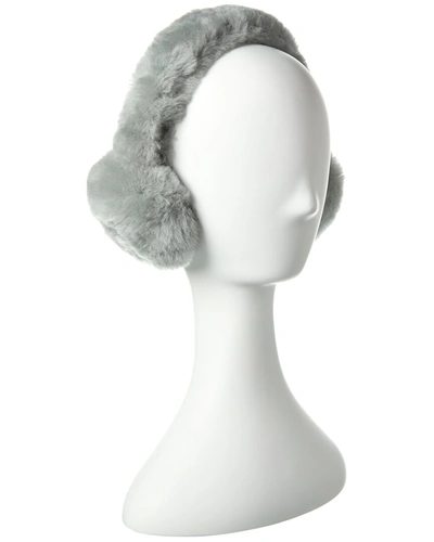 Surell Accessories Shearling Earmuffs In Grey