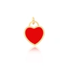 THE LOVERY CORAL HEART PADLOCK CHARM