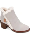 GENTLE SOULS WOMENS SUEDE ANKLE CHELSEA BOOTS