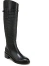 Franco Sarto Colt Womens Leather Wide Calf Knee-high Boots In Black
