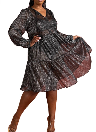 Curve Market Holiday Story Dress In Black