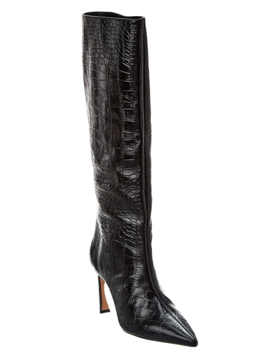 Alexandre Birman Kyra Welt 100mm Boots In Black