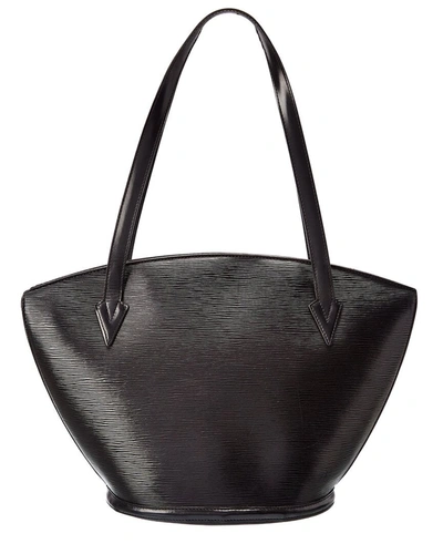 Pre-owned Louis Vuitton Black Epi Leather Saint Jacques Shopping Pm (authentic )