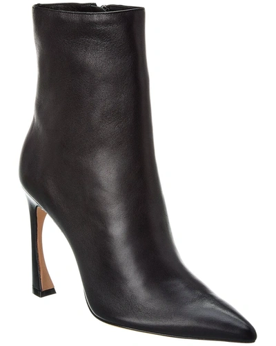 Alexandre Birman Myra 100 Leather Bootie In Black