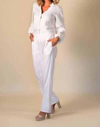 Angela Horton Venice Pant In White