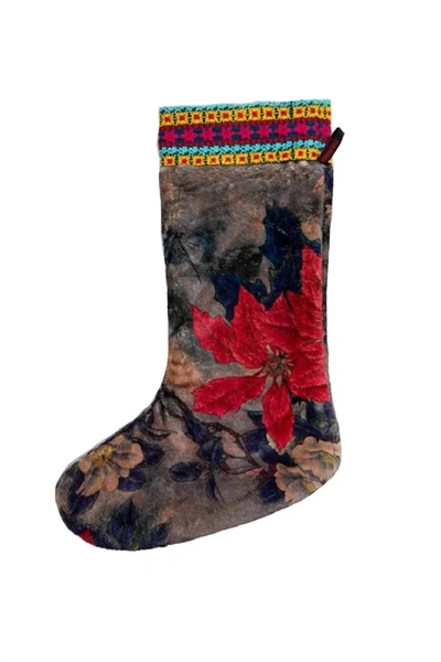 Johnny Was Claret Holiday Stocking In Multi