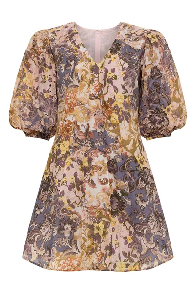 Anna Cate Marie Dress In August Bloom In Multi