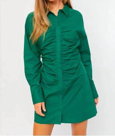 Le Lis Shirt Dress In Green