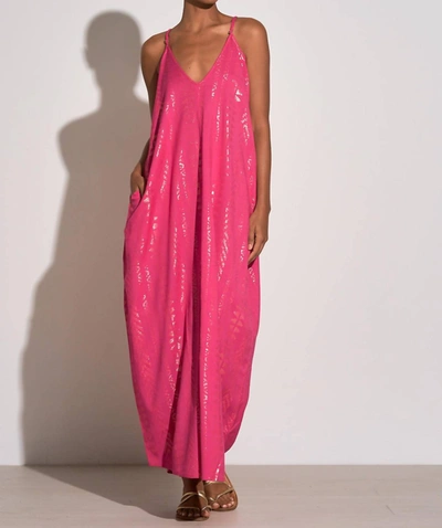 Elan Arrow Print Maxi Dress In Pink