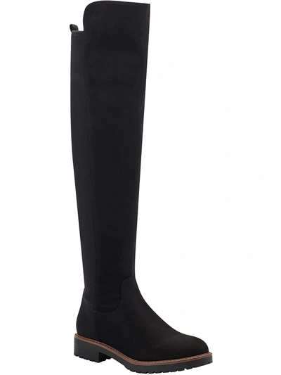 Bandolino Faithe Womens Narrow Calf Pull On Over-the-knee Boots In Black