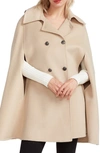 Belle & Bloom On My Mind Wool Blend Cape - Pale Oat
