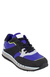 Dkny Mixed Media Sneaker In Blue