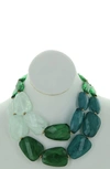 OLIVIA WELLES RIVA STATEMENT EARRINGS & BIB NECKLACE SET