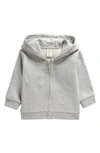 TUCKER + TATE ORGANIC COTTON BLEND FLEECE ZIP HOODIE