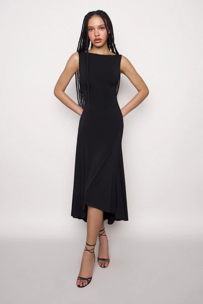 Danielle Guizio Ny Daye Midi Dress In Black