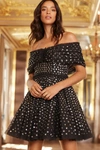 Needle & Thread Grace Sequin-embellished Tulle Mini Dress In Black