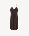 Nili Lotan Short Cami Dress In Espresso