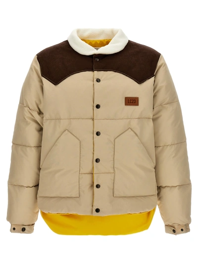 LC23 PANELED CASUAL JACKETS, PARKA BEIGE